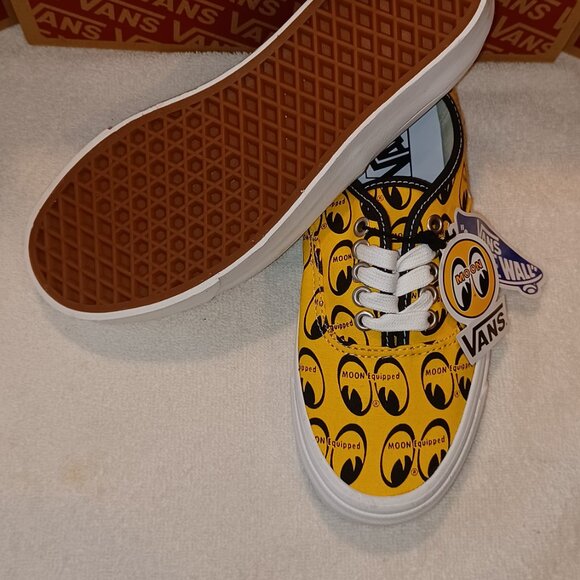 VANS X Mens 6.5/Womens 8 Mooneyes Authentic 44 DX Unisex Anaheim Factory Yellow - Picture 3 of 12
